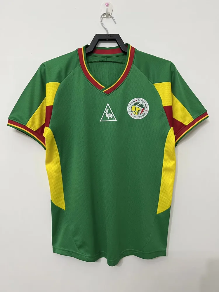 2002 Retro Senegal National Team Shirt Green — main view