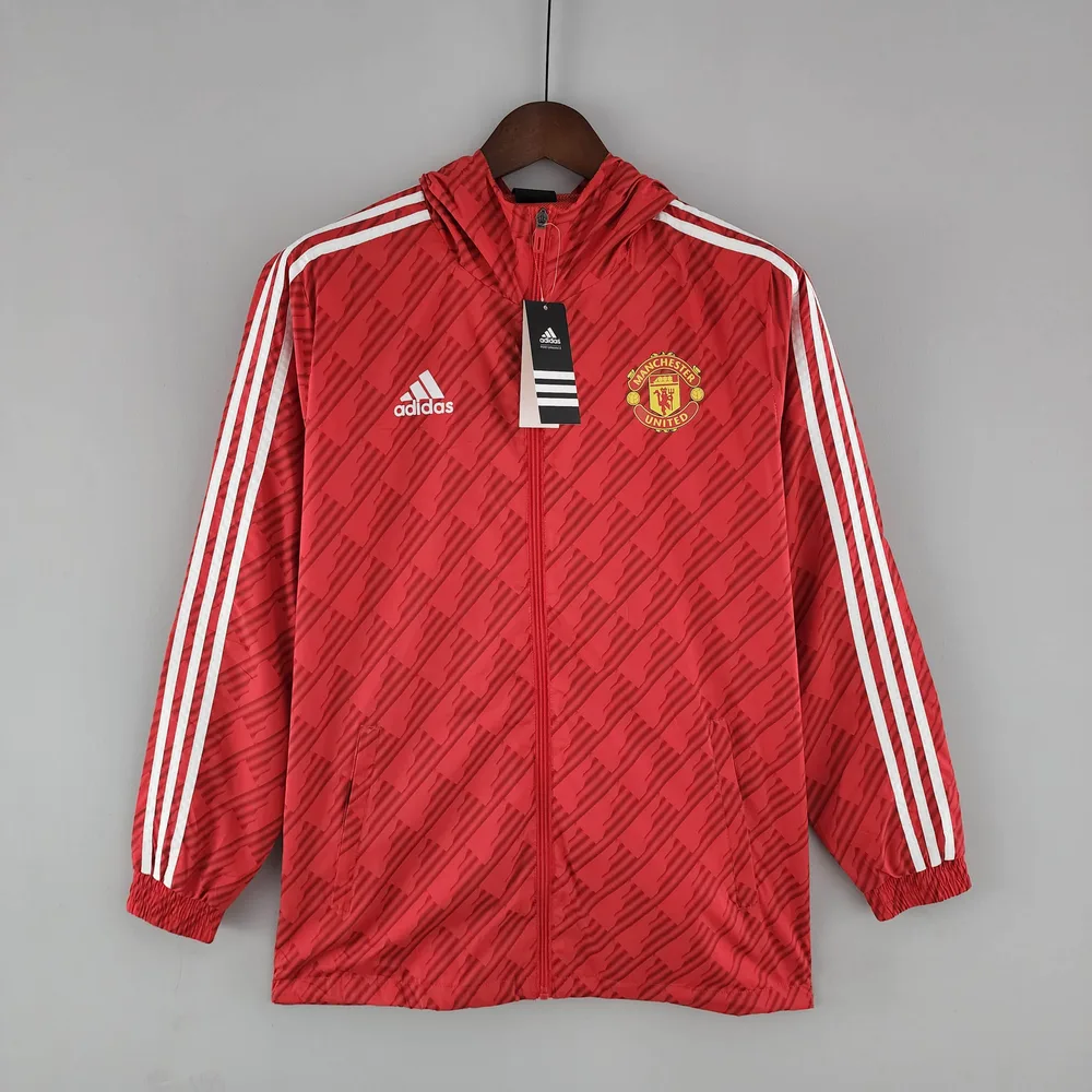 2022/2023 Manchester United Windbreaker Red White Edge — main view
