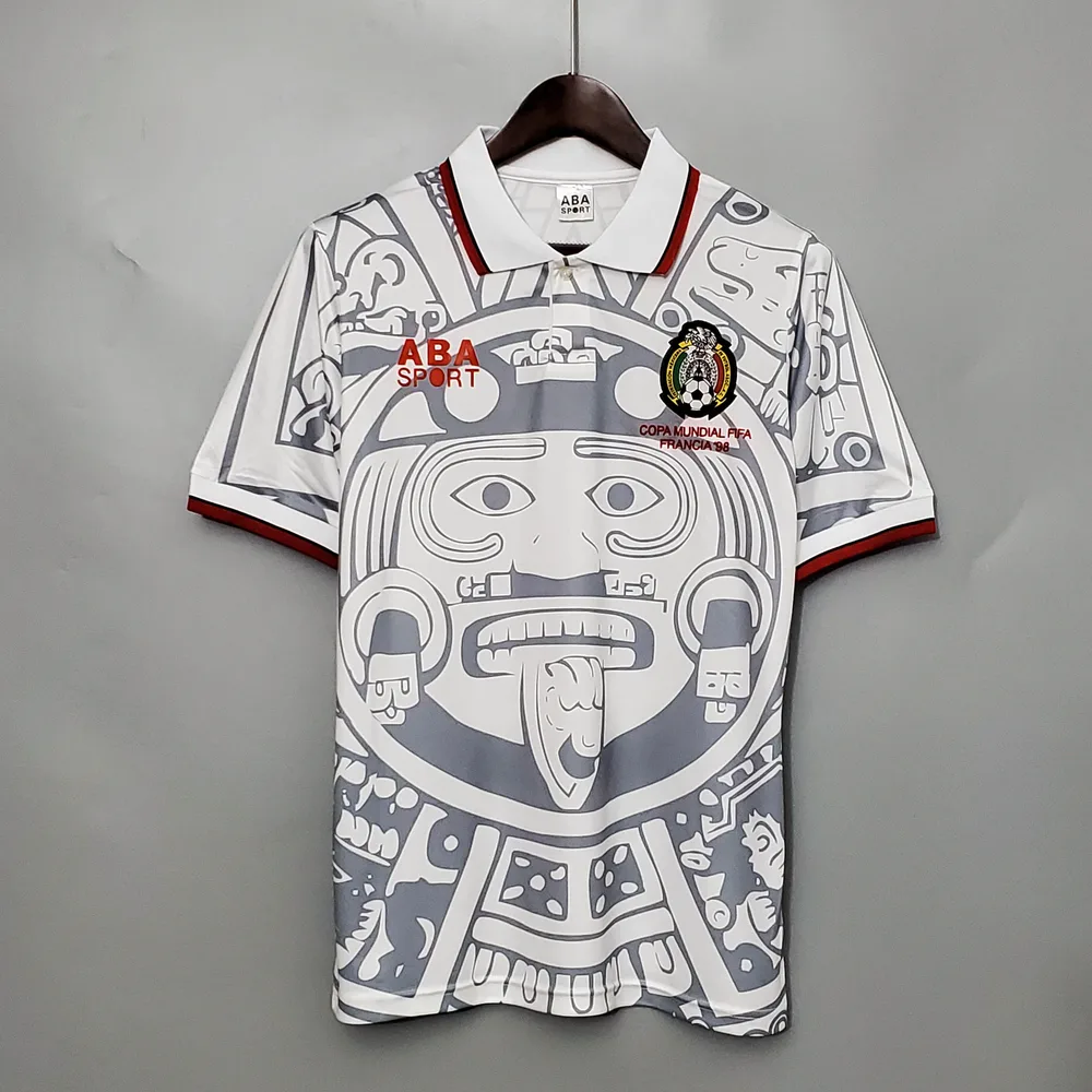 1998 Retro Mexico Soccer Jersey Away — main view
