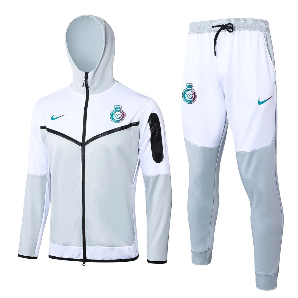 2023/2024 Al-Nassr Long Zipped Jacket Light Grayk Set — main view