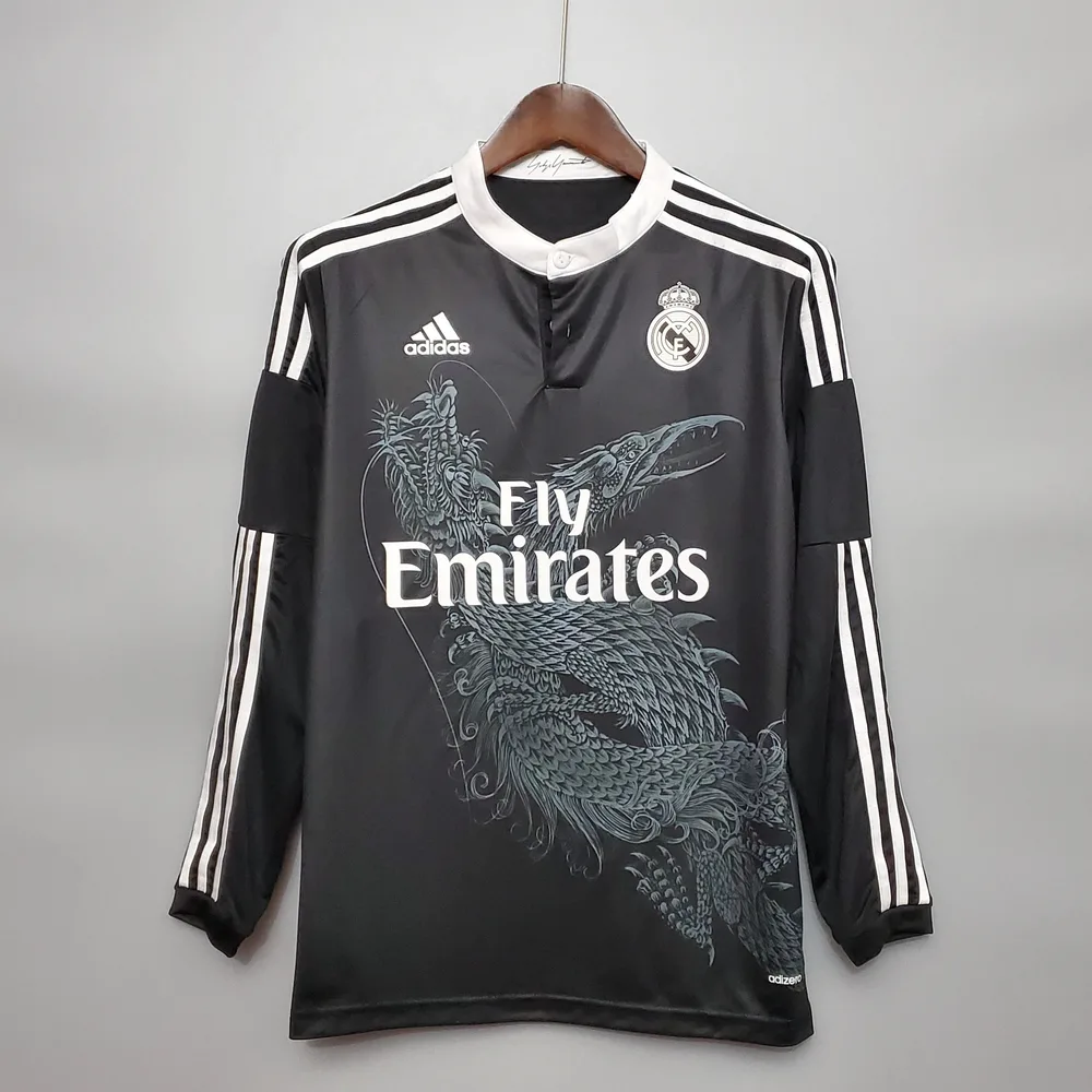 Retro Long Sleeve 2014/2015 Real Madrid Third Away — main view