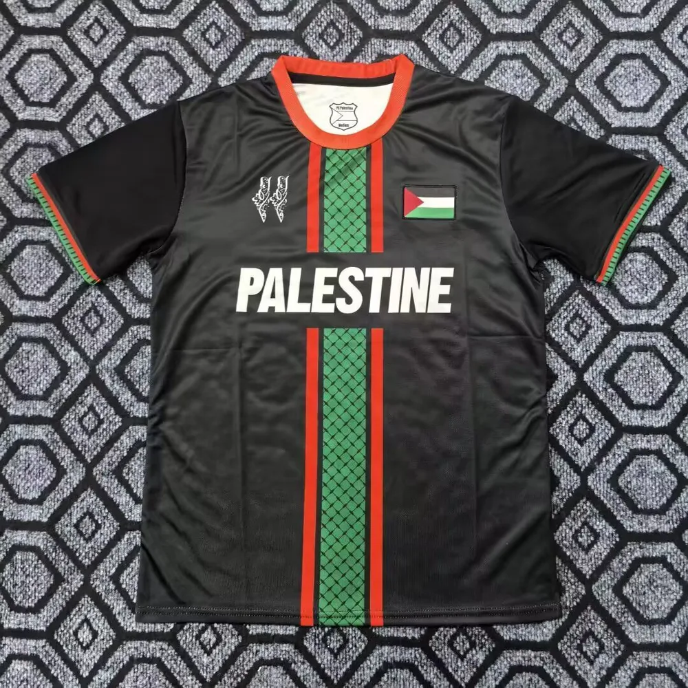 قميص كرة قدم فلسطين أسود 2025/2026 جودة تايلاندية — main view