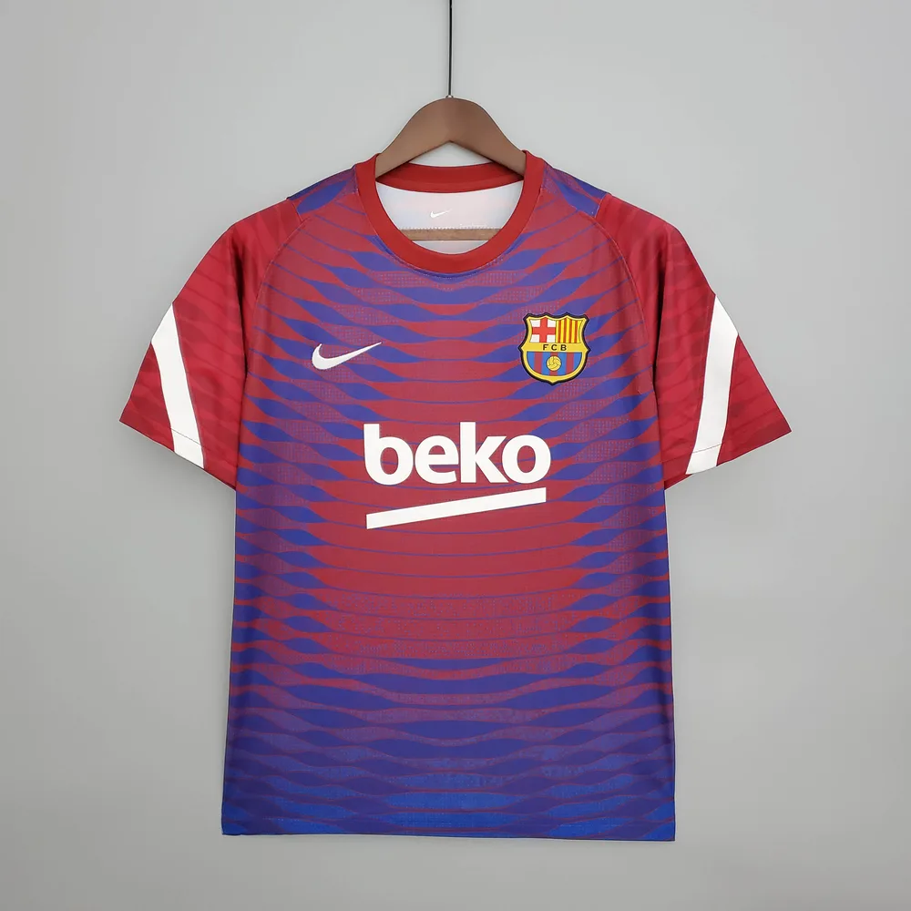 2021-2022 Barcelona Training Suit Red And Blue — main view