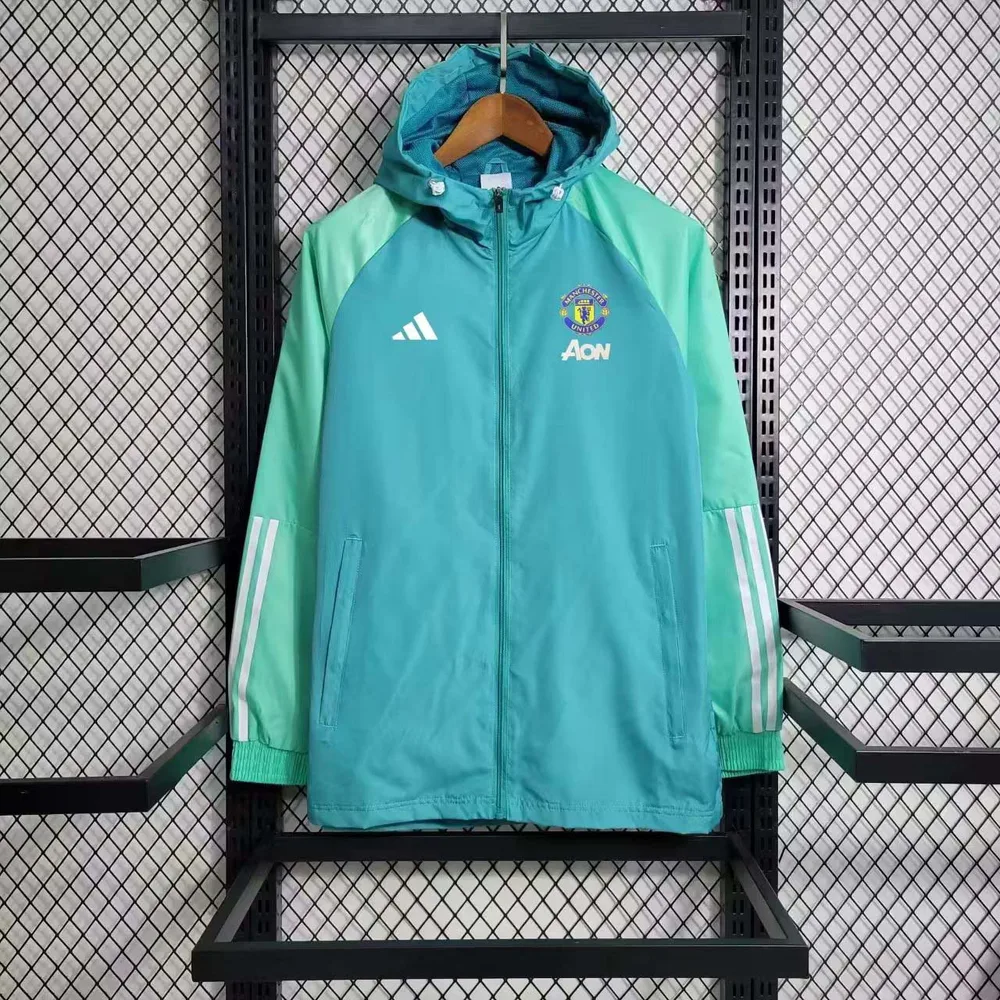 2023/2024 Manchester United Windbreaker Light green Edge — main view