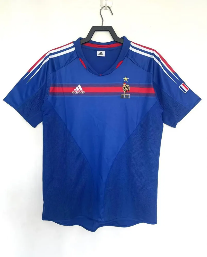 2004 Retro France Home Football Shirt AAA fan-grade — main view