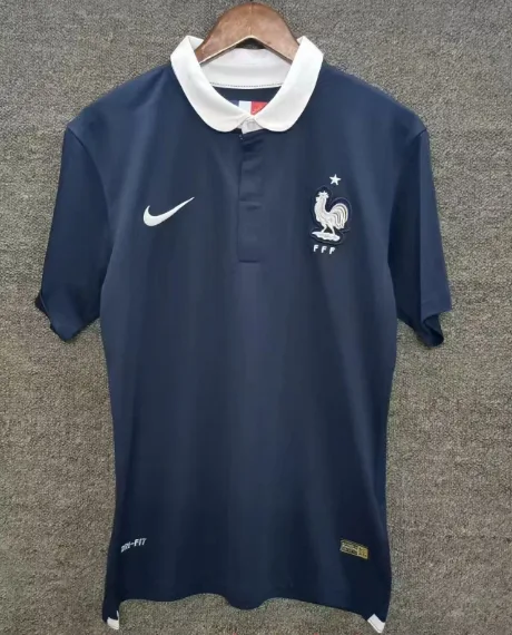 2014 Retro France Home Football Shirt 1:1 Thai Quality — main view