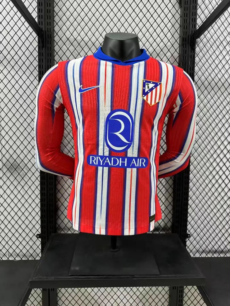 2024/2025 Player Version Atletico Madrid Home Long Sleeve AAA fan-grade — main view