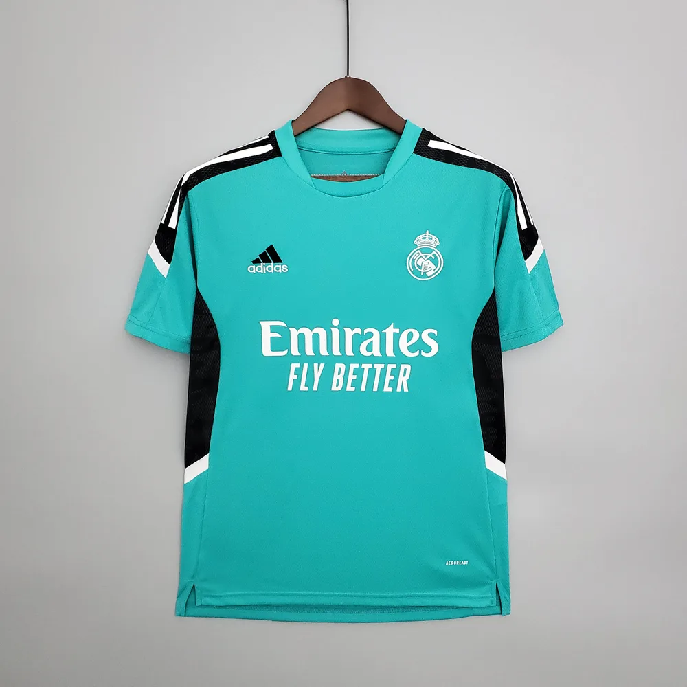 ملابس تدريب ريال مدريد 2021/2022 قميص كرة قدم أخضر — main view