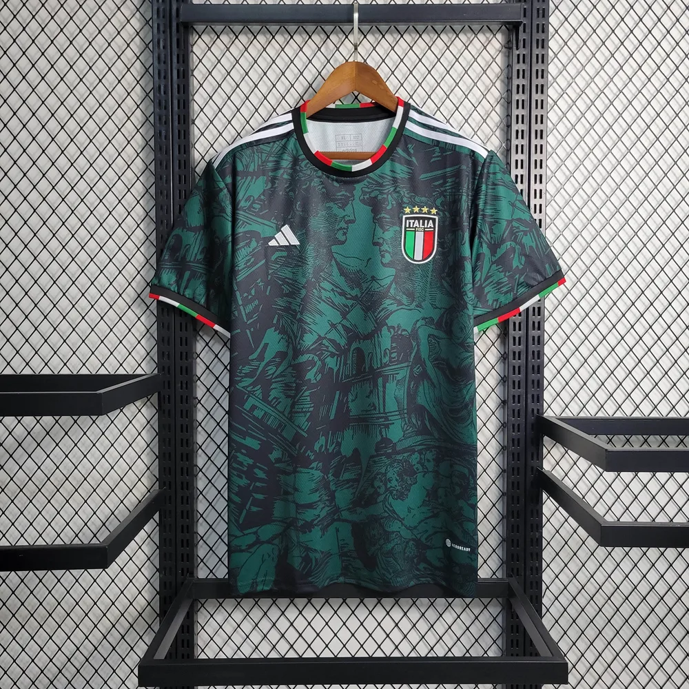 2023 Italy Special Edition Green Soccer Shirt — main view