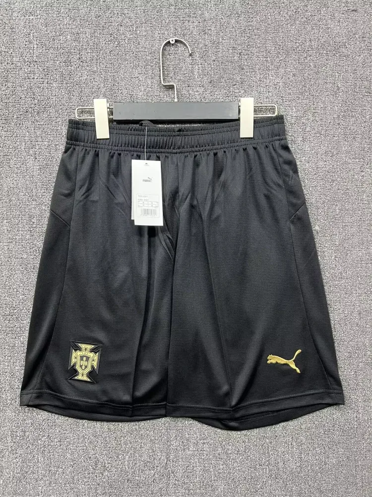 2026 Portugal Special Edition Black Shorts AAA fan-grade — main view