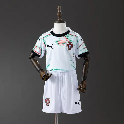 Portugal extérieur maillot de football AAA qualité fan taille enfant 2025