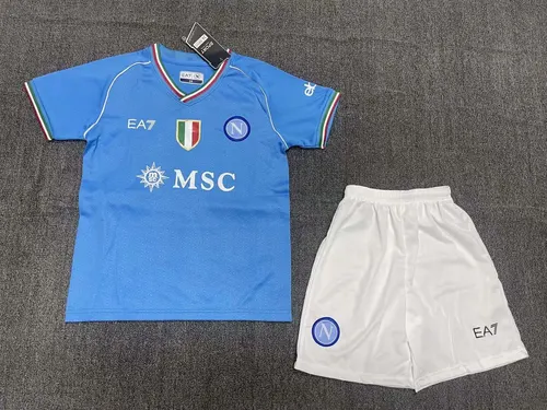 2023/2024 Napoli Home Soccer Jersey AAA fan-grade Kids Size