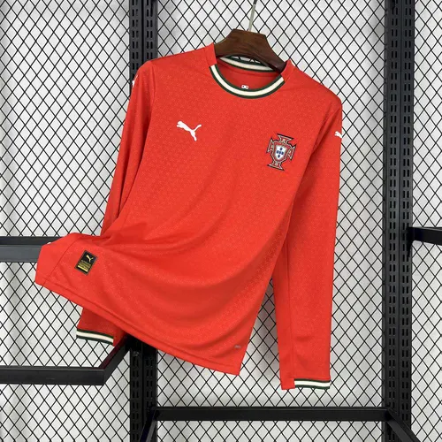 2025-2026 Portugal Long Sleeves Home Football Jersey AAA fan-grade