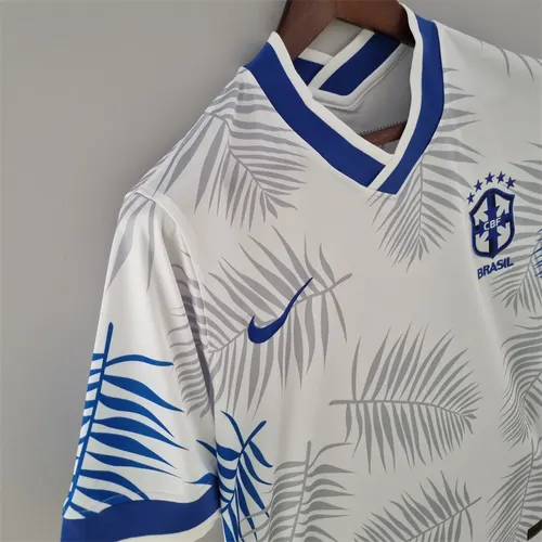 2022 ブラジル クラシック ホワイト サッカー ジャージ タイ品質 — view 4