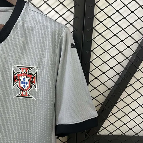2025 Portugal Camiseta de Portero Gris AAA Grado Fan — view 6