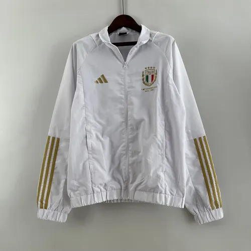 2023 Italy Windbreaker White Jersey — view 1