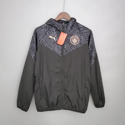2021/2022 Manchester City Jersey Windbreaker Black — view 1