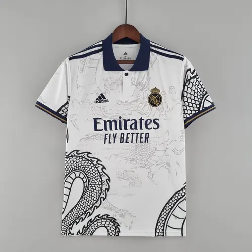 2022/2023 Real Madrid Chinese Dragon Football Shirt White — view 1
