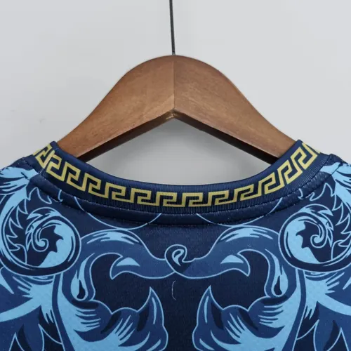 2022 Italy Commemorative Edition Blue Soccer Shirt — view 7