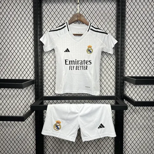 2024/2025 Real Madrid Home Football Shirt AAA fan-grade Kids Size