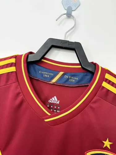 2012 Retro Spain Home Soccer Shirt — view 3