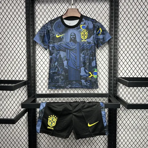 2024-2025 Brazil Special Edition Dark Blue Kids Size