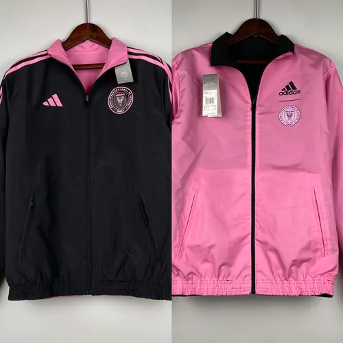 2023/2024 Inter Miami Reversible Windbreaker(black-pink)Soccer Jersey AAA fan-grade