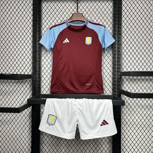 2024/2025 Camiseta Local Aston Villa Calidad Tailandesa Talla Infantil