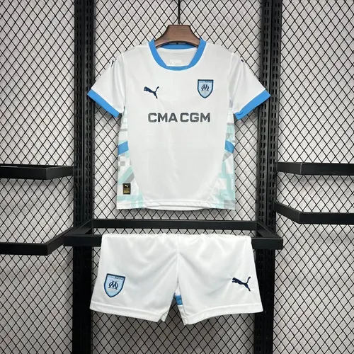 2024/2025 Olympique de Marseille Home Football Shirt AAA fan-grade Kids Size