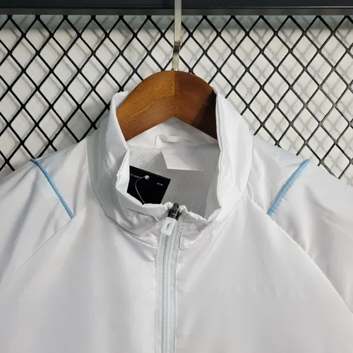 2023 Real Madrid Fußballtrikot Windjacke weiß Thai-Qualität — view 3