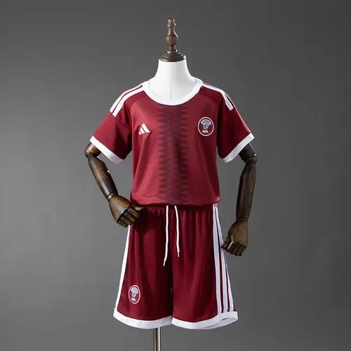 Kit Casa Infantil da Seleção Nacional do Catar 2026