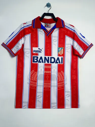 1996-1997 Retro Atletico Madrid Home Soccer Jersey AAA fan-grade
