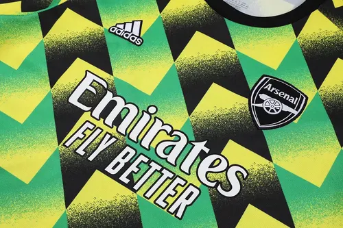 Maillot d'entraînement jaune noir vert Arsenal 2022/2023 — view 6