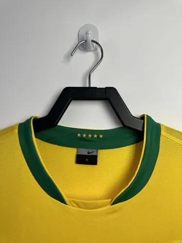 2006 Retro Brazil Home Soccer Jersey AAA fan-grade — view 3
