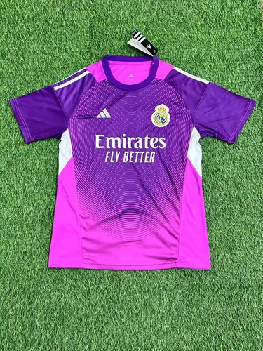 2025/2026 Real Madrid Portero Camiseta Púrpura de Fútbol Calidad Tailandesa