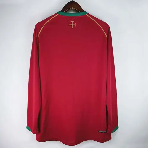 2006 Retro Long Sleeve Portugal Home Football Shirt — view 2