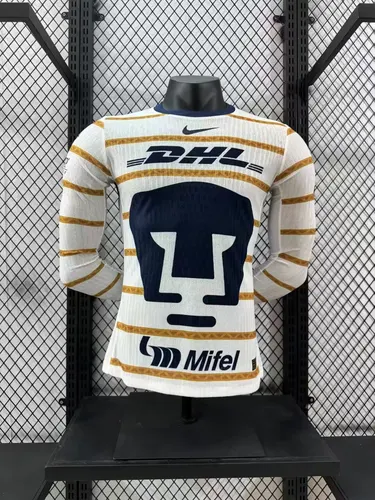 2024/2025 Long Sleeve Pumas UNAM Home Player Version Football Shirt AAA fan-grade