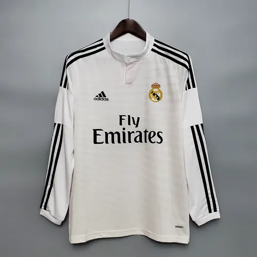 Retro Long Sleeve 2014/2015 Real Madrid Home — view 1