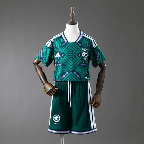 Camiseta de fútbol Local de la Selección Nacional de Arabia Saudí 2026 AAA calidad fan Talla infantil