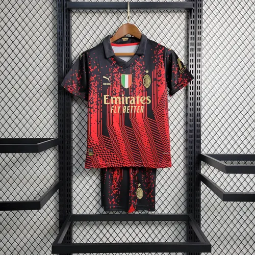 2022/2023 Quatrième Maillot Extérieur AC Milan Maillot de Foot Qualité Thaï Taille Enfant