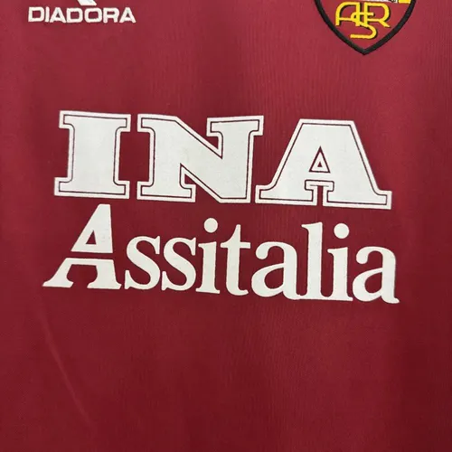 1998-1999 Retro Roma Home Soccer Jersey AAA fan-grade — view 6