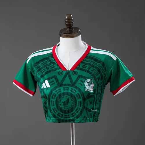 تيشيرت قصير بقصة كروب للمنتخب المكسيكي الأساسي للسيدات 2026 — view 1