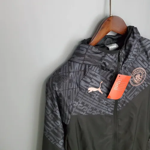 2021/2022 Manchester City Jersey Windbreaker Black — view 6