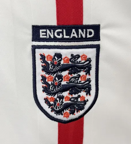 2002 Retro England Heim Fußballtrikot AAA fan-gradät — view 5