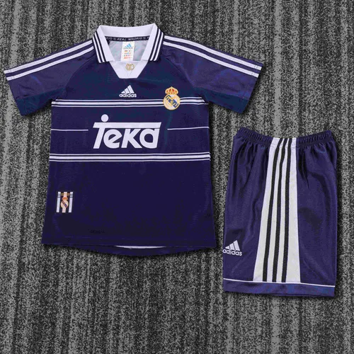 1998-1999 Retro Real Madrid Away Football Shirt AAA fan-grade Kids Size
