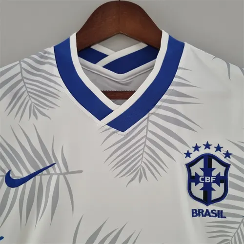 2022 ブラジル クラシック ホワイト サッカー ジャージ タイ品質 — view 3