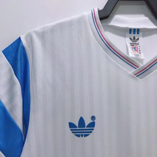 1990 Retro Olympique de Marseille Home Football Jersey AAA fan-grade — view 4