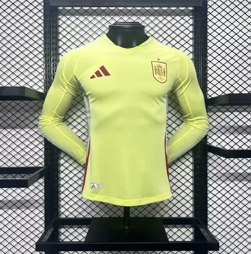 2024-2025 Player Version Spain Away Long Sleeve Soccer Shirt