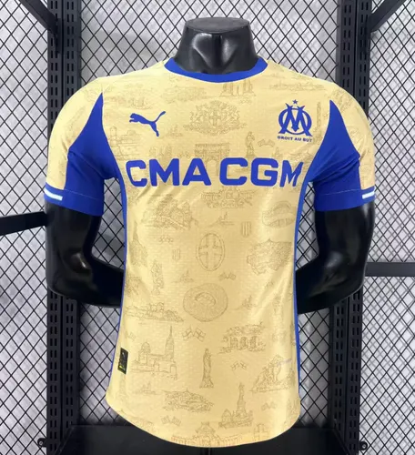 2025/2026 Olympique de Marseille Quatrième Maillot de Football Extérieur Version Joueur Qualité Thaï