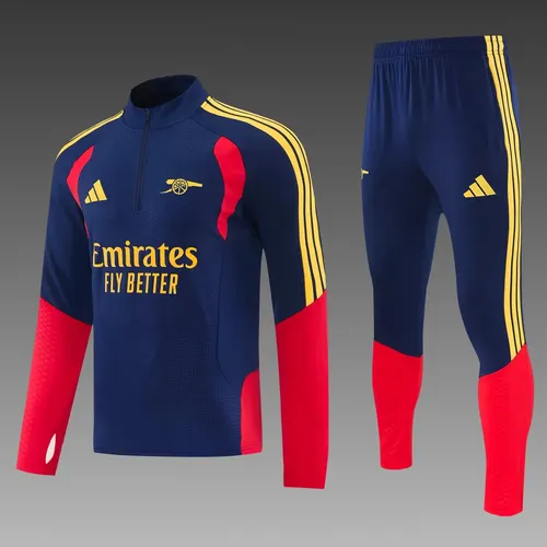 2026/2027 Arsenal Half-Pull Trainingsanzug Rot Blau Fußballtrikot 1:1 Thai-Qualität